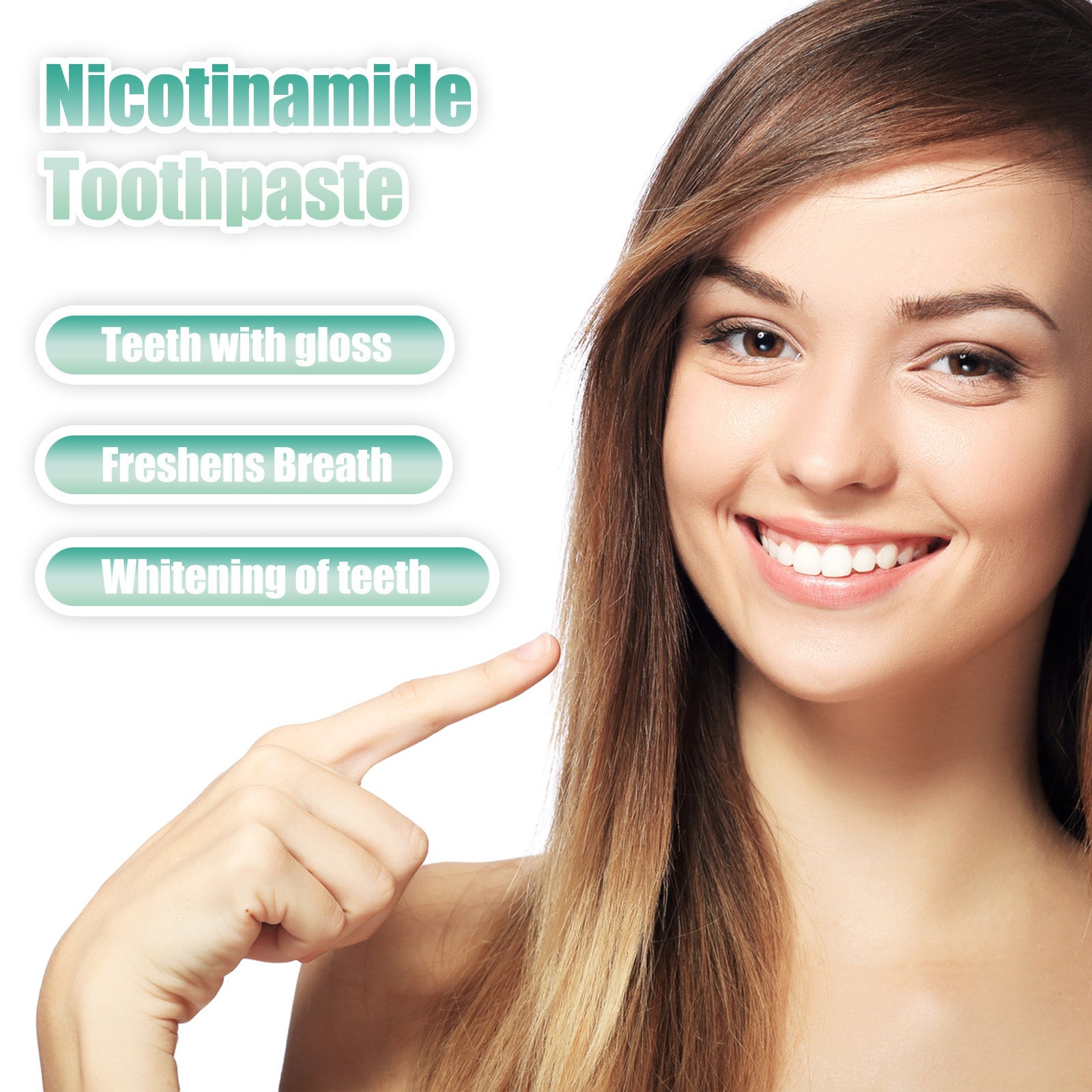 Nicotinamide Toothpaste, Whitening Teeth Clean Tartar Yellow Teeth Fresh Breath Care For Oral Toothpaste