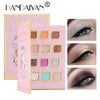 HANDAIYAN 12 Color Eye Shadow Palette Retro Niche Eye Shadow Noble With Mirror Matte Pearlescent Powder Eye Shadow