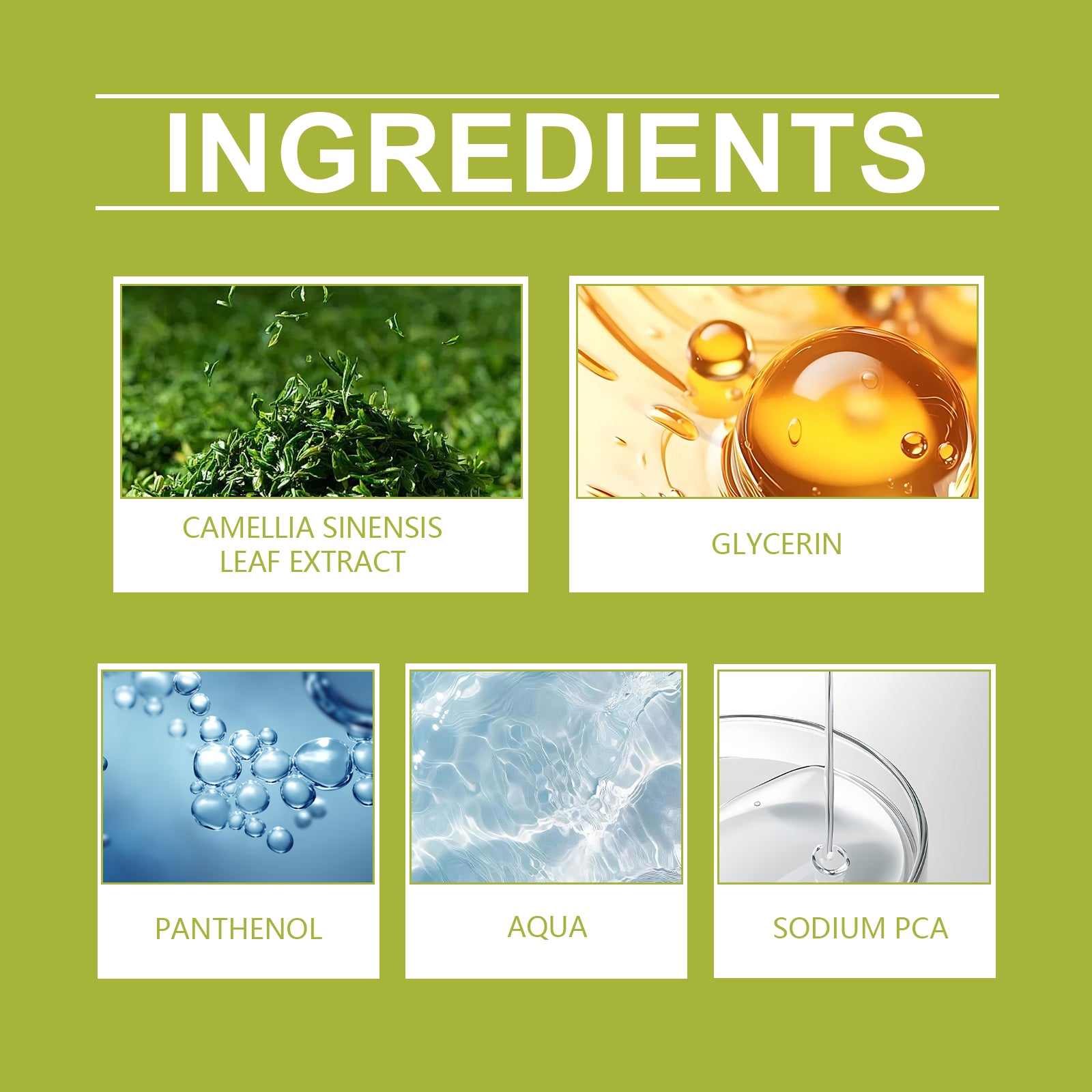 Green Tea Moisturizing Essence Gently Repair Facial Skin, Moisturizing And Radiant Plant Essence