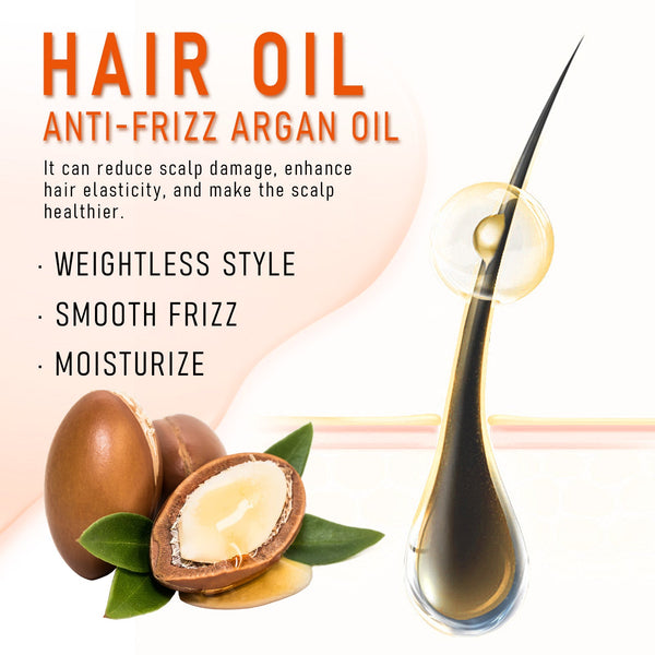 Hair Oil, Moisturize And Smooth Hair Care Repair Split End Dry Hair