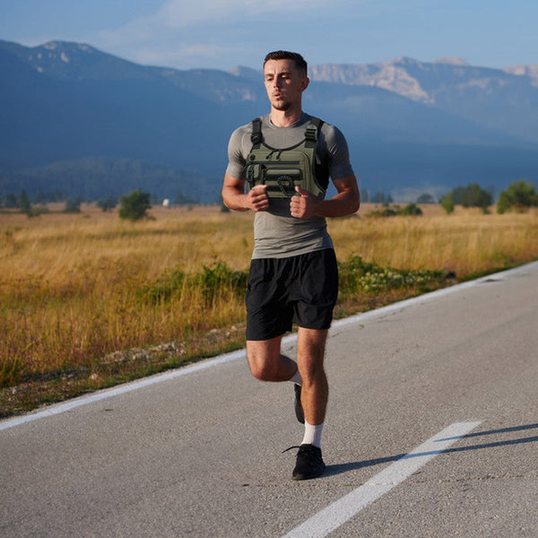 Men's Tactical Chest Bag - EDC Waterproof Anti-Theft Vest for Outdoor Cycling & Running