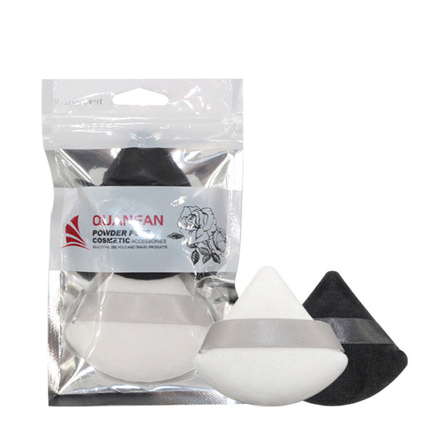 Triangle Dry Powder Puff Fiber Crystal Cotton Delicate On Makeup Beauty Tools Powder Puff