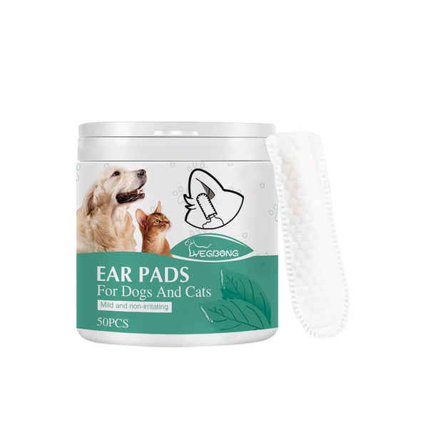 Pet Ear Cleaning Finger Sleeves for Cats and Dogs Ear Mite and Earwax Care Ear Canal Cleaning Finger Sleeves