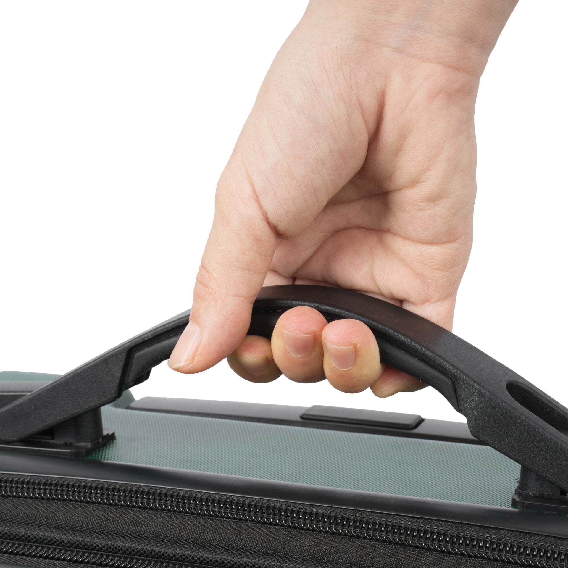 Hardshell Luggage Spinner Suitcase with TSA Lock Lightweight Expandable 24'' (Single Luggage) Green + ABS + 24 Inch