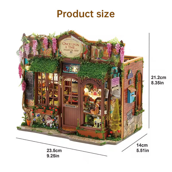 DIY wooden fairy-tale Wonderhous: mini bookends, assembleable houses, gifts, home decor