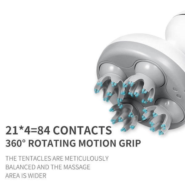 Head massager rechargeable head massager electric 3D scalp massager multifunctional head physiotherapy instrument