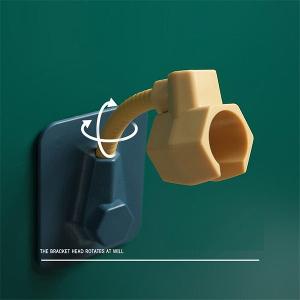 Universal Adjustable Shower Bracket Paste-type Shower Nozzle Base Home Bathroom Punch-free Self Adhesive Shower Bracket Base