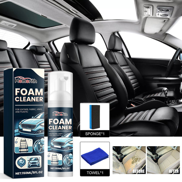 Foam Cleaner, Car Interior Seats Clean Decontamination Bright Refurbishment