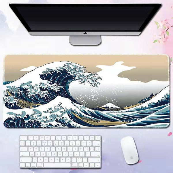 Wave mouse pad advertising game keyboard pad desk pad