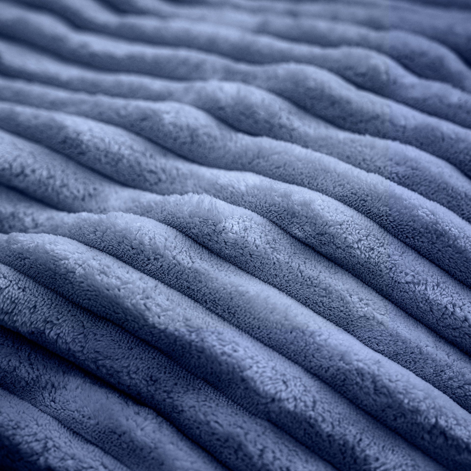 Faux Fur Classic Bean Bag blue