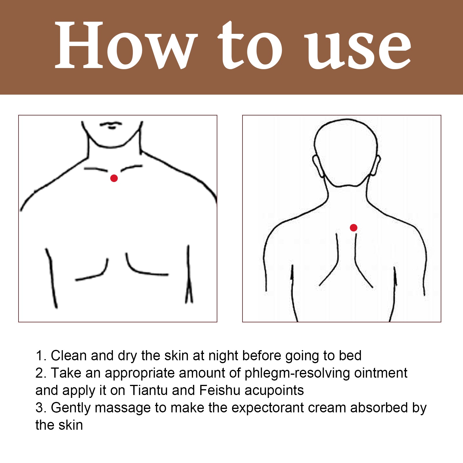 Expectorant Ointment, Body Care Relief Phlegm Throat Dry Itching Foreign Body Point Discomfort Repair Cream