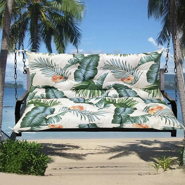 Outdoor 2/3-seater bench/swing cushions: thickened, with backrest, waterproof.