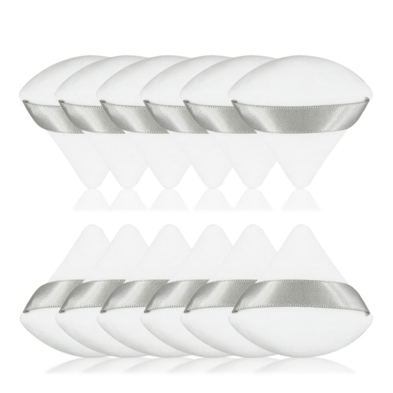 Triangle Dry Powder Puff Fiber Crystal Cotton Delicate On Makeup Beauty Tools Powder Puff