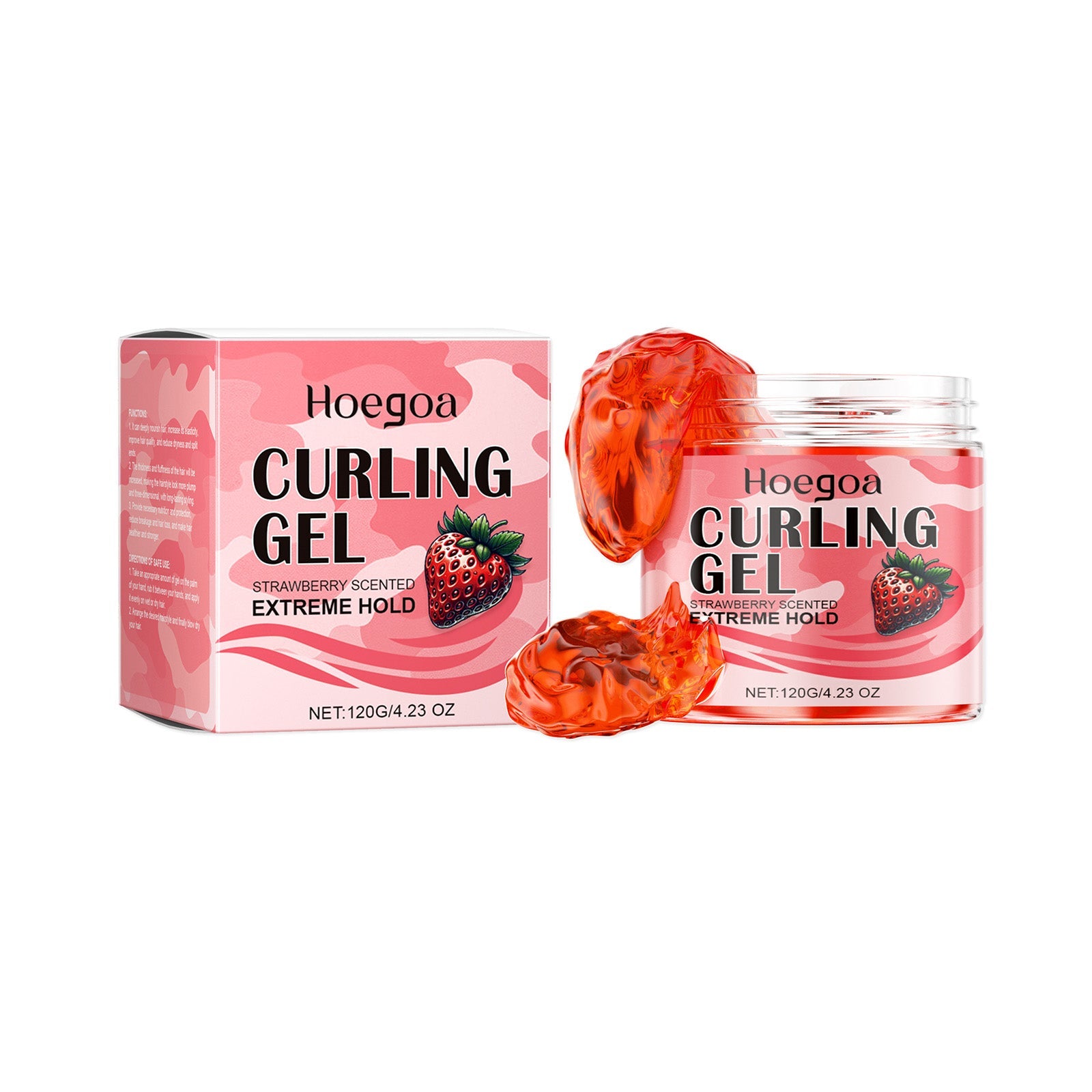 Strawberry Curl Styling Gel Leave-In Hair Volumizing Long-Lasting Shape Nourishing Repair Styling Cream