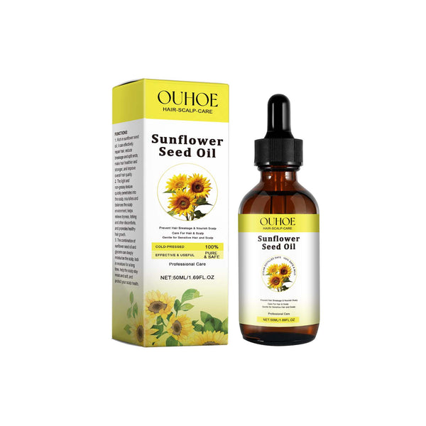 Sunflower Oil Hair Care Essential Oil Moisturizes, Prevents Frizz And Nourishes Hair Care Essential Oil Softens And Repairs Hair Roots