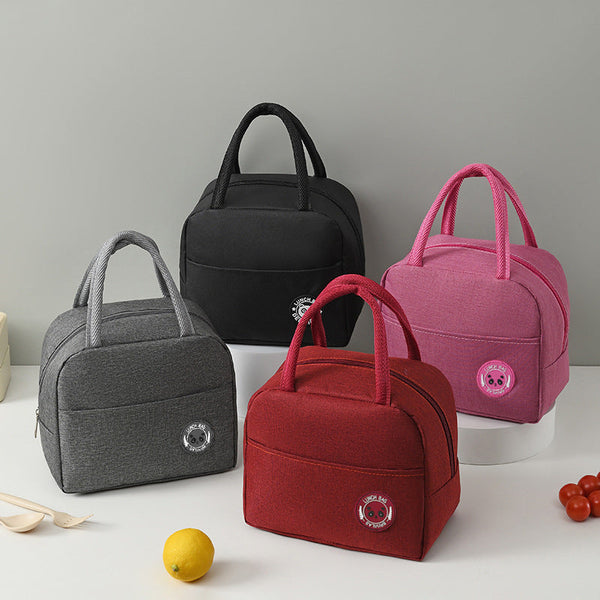 Fashion simple portable insulation bag waterproof fresh-keeping aluminum foil lunch box bag small lunch bag travel cooler bag