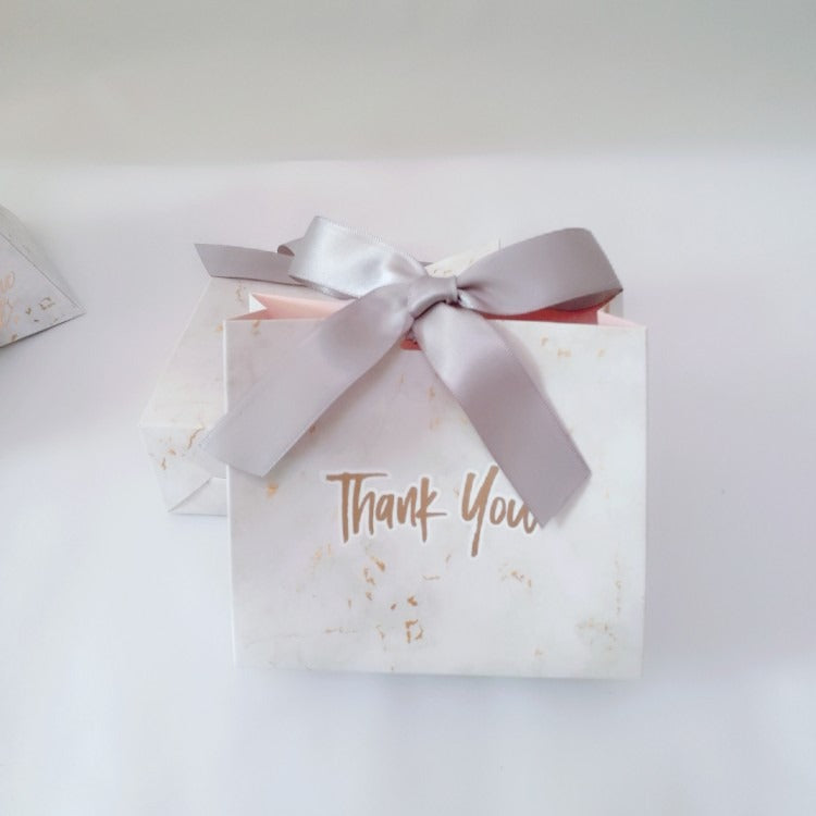 1PCS Marbled creative European style wedding sugar box wedding sugar bag wedding sugar box gift box bag paper bag