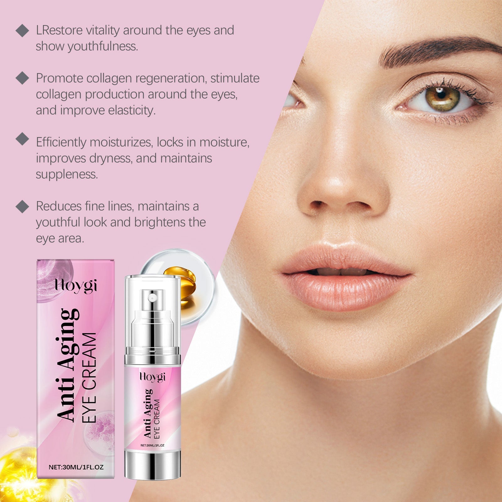 Eye Cream Gentle, Delicate, Moisturizing, Soft, Brightening, Firming And Massaging Eye Care Cream