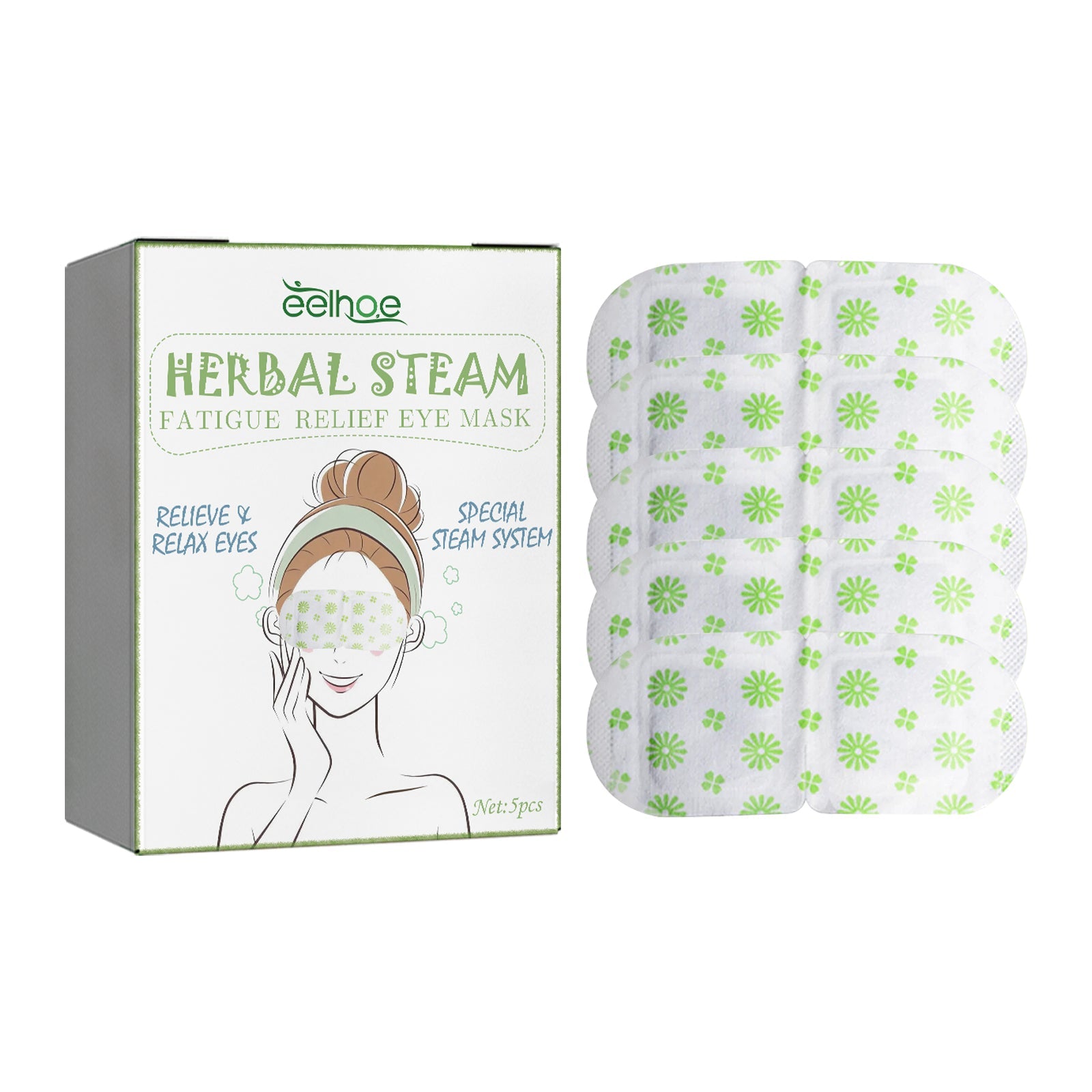 Herbal Steam Fatigue Relief Eye Mask, Relieve Eye Strain And Eye Discomfort Herbal Essence Hot Compress Eye Mask