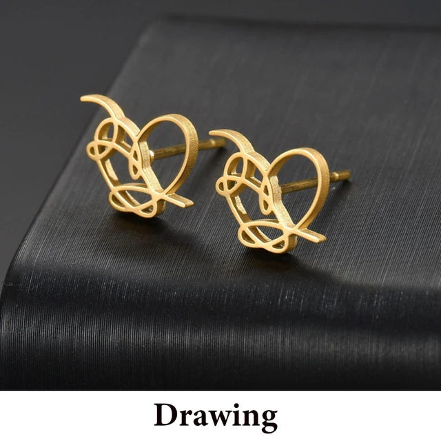 DIY Cutsom Drawing Art Necklaces Personalized Stainless Steel Kids Artwork Logol Pendant Jewelry Gifts for Family Children