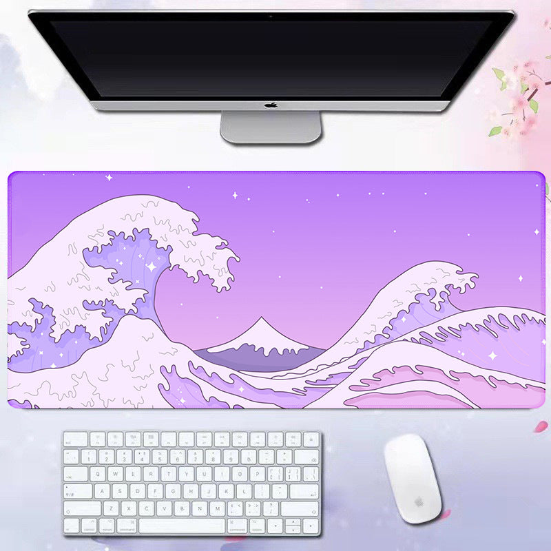 Wave mouse pad advertising game keyboard pad desk pad