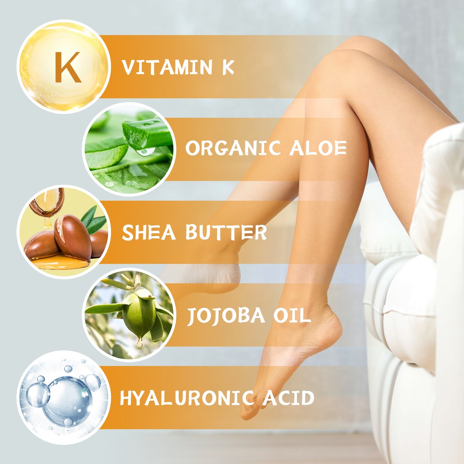 Vitamin K Cream Skin Care For Sore And Swollen Legs Earthworm Leg Vein Massage Cream