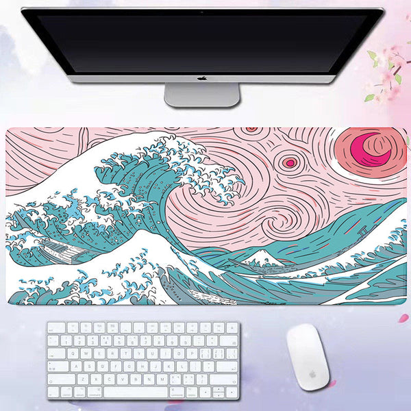 Wave mouse pad advertising game keyboard pad desk pad