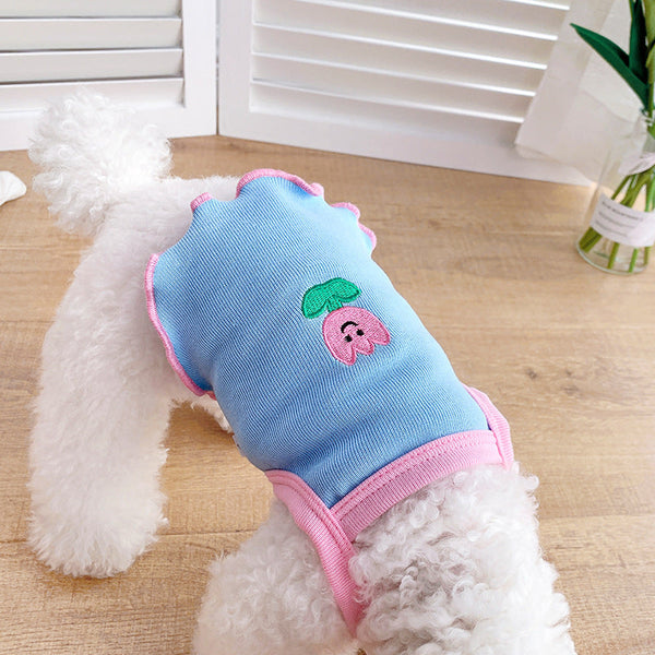 Mile Pet Dog Slim Summer Sheer Schnauzer Pome Teddy Small Dog Bears Cat Clothes