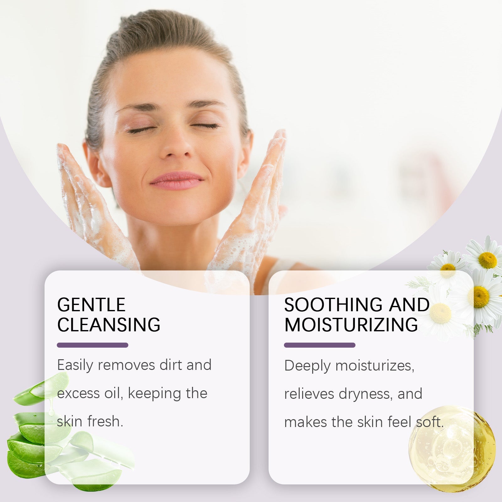 Moisturizing Cleanser Cleans Pores, Balances Oils, Refreshes And Nourishes Skin