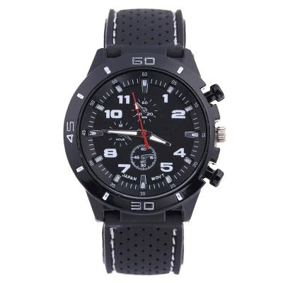 Rubber Fashion Sports Men's Watch Car Line Strap Silicone Student Watch