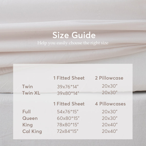 Kasentex All Season Deep Pocket Fitted Sheet Set with Pillowcases, Room Decor, Graduation Gifts