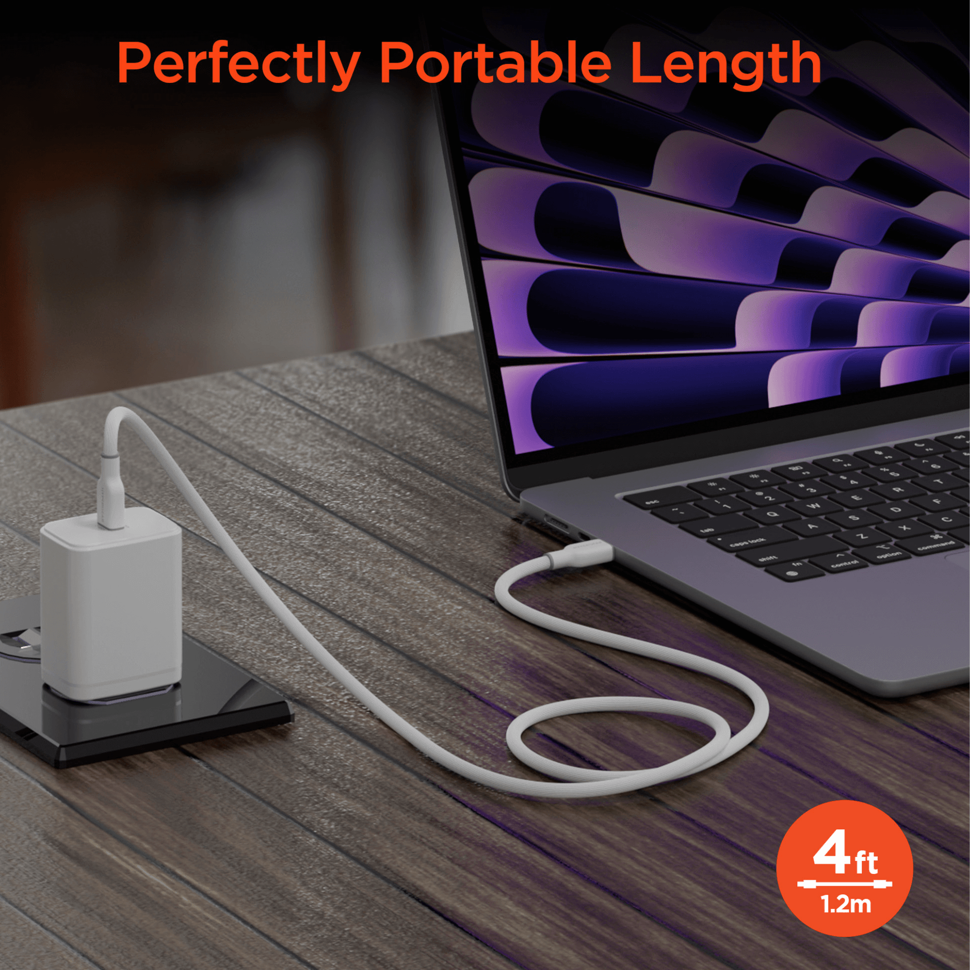 HyperGear Flexi PRO USB-C to USB-C Cable 4ft