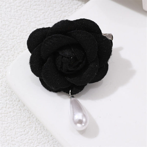 Flower pearl brooch female fashion camellia wedding dress decoration female jewelry