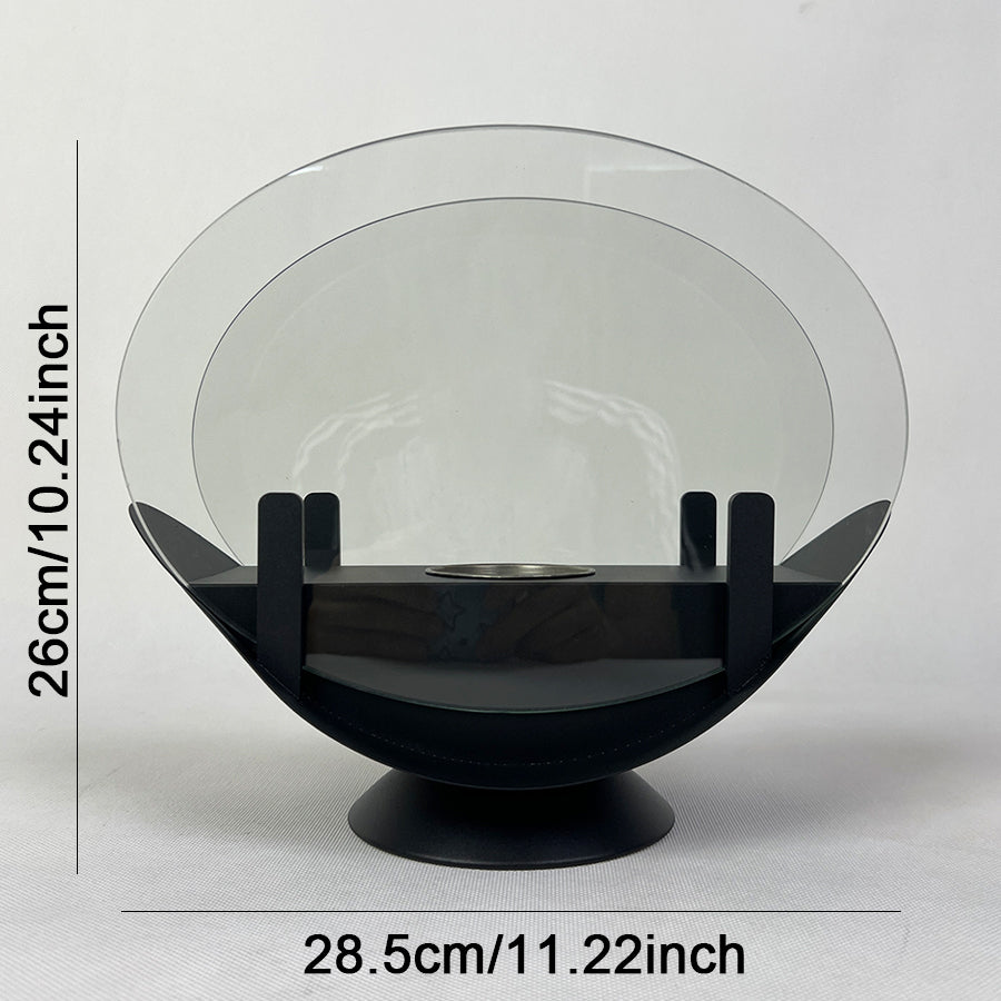 Small outdoor alcohol fireplace lamp indoor real fire heating atmosphere desktop rotating flame circular fireplace