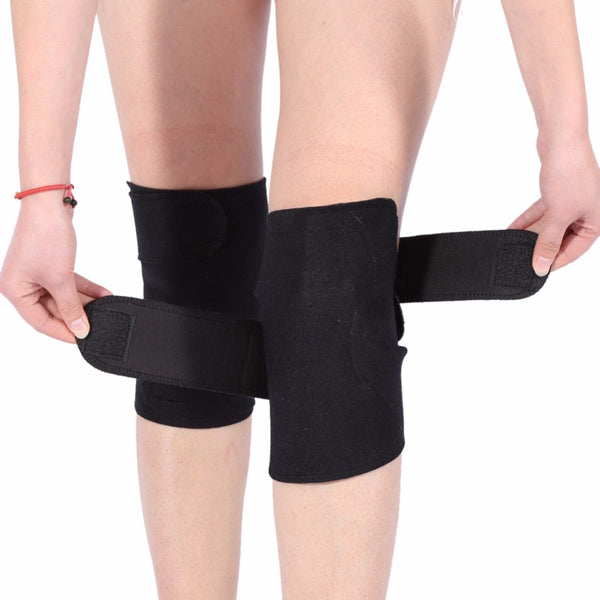 1 Pair Tourmaline Self Heating Knee Pads Magnetic Therapy Kneepad Pain Relief Arthritis Brace Support Patella Knee Sleeves Pads