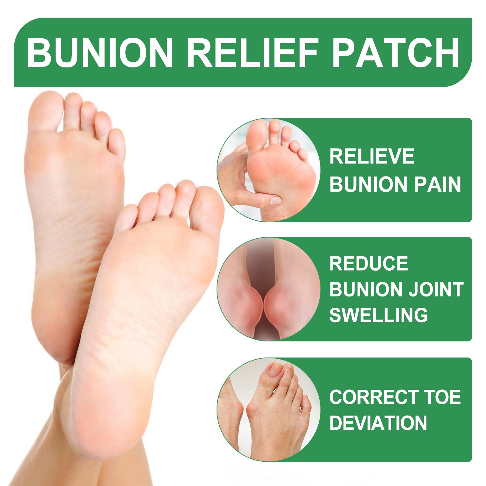Bunion Relief Patch Corrects Thumb And Foot Joint Valgus And Relieves Swelling And Pain Foot Care Patch