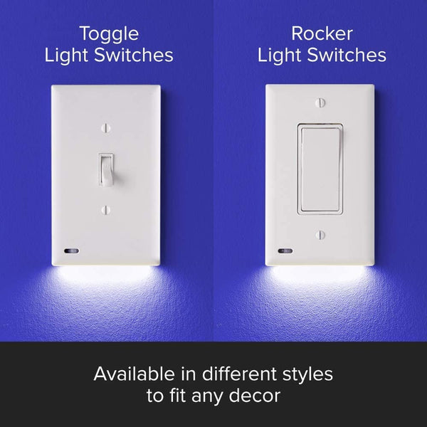 2 Pack: LED Mention Light Switch Plate