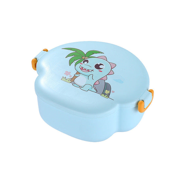 Cartoon cute microwaveable portable lunch box with buckle compartments