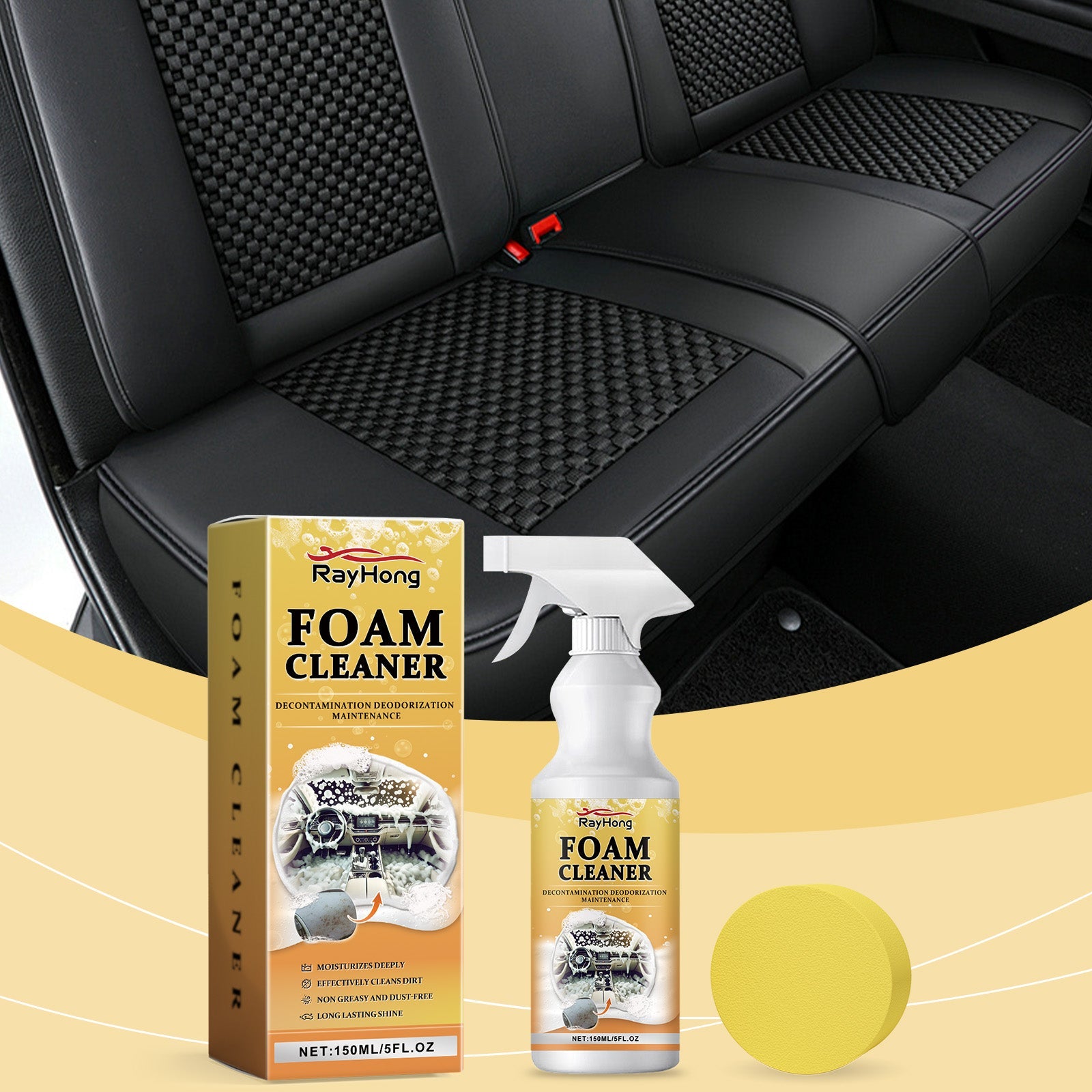 Car Multi-Purpose Foam Cleaner Interior Seat Instrument Panel Car Paint Maintenance Foam Cleaner