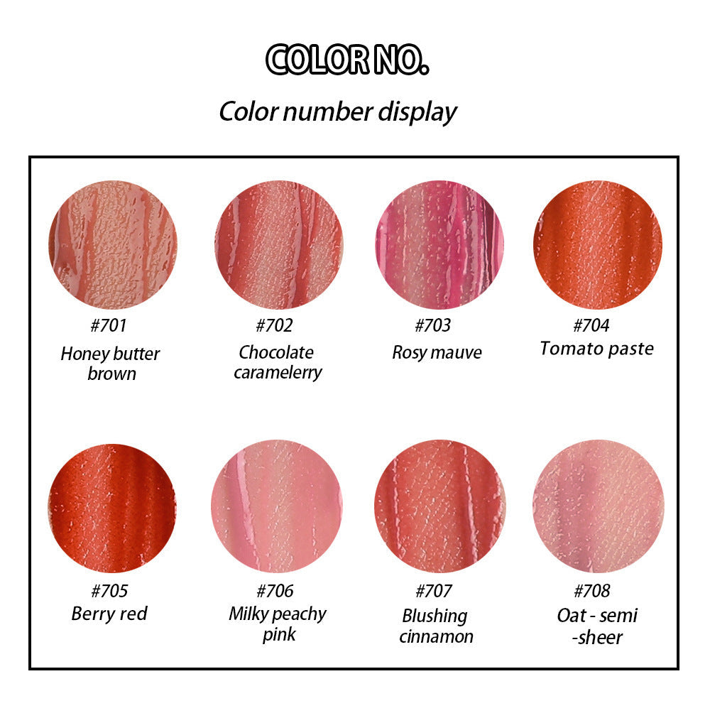 HANDAIYAN Small Star Stick Lip Gloss Lipstick Water Light Film Mirror Lip Glaze Glass Lip Gloss Moisturizing Lasting Not Easy To Fade