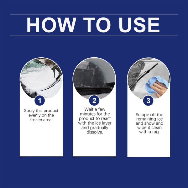 Car Windshield Defogging And Deicing Quick Snow Melt Spray