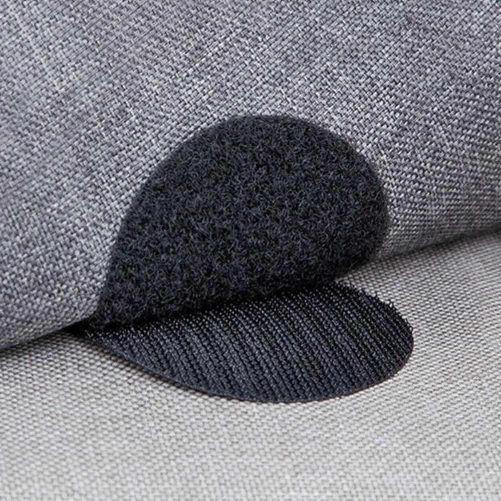 5 Pairs Double-sided Fixed Magic Sticky Self Adhesive Hook Loop Round Pads Craft Tape Bedcloths Sofa Carpet Non-slip Holder