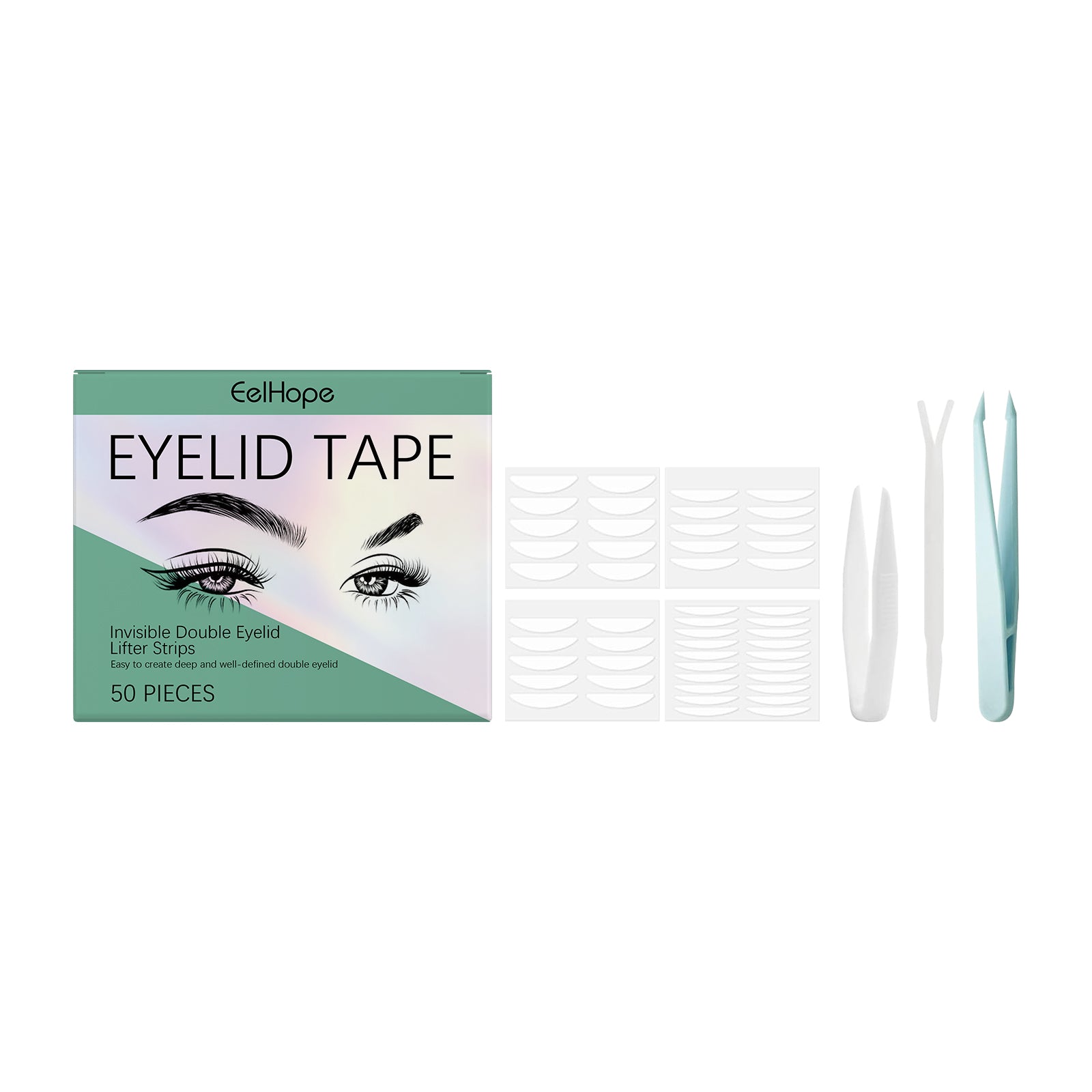 Double Eyelid Tape Set Eye Makeup Skin Tone Self-Adhesive Firm Natural Comfort Mild Breathable