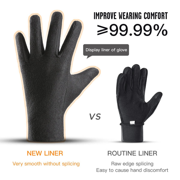 Outdoor new cycling warm cycling gloves thickened and plush comfortable touch screen anti splash and anti slip