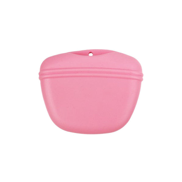 Silicone Pet Training Bag Dog Treat Bag Outdoor Training Snack Waist Bag