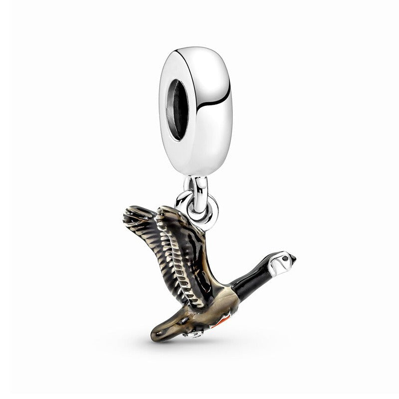 S925 sterling silver eternal confession double surround heart small motorcycle DIY accessories