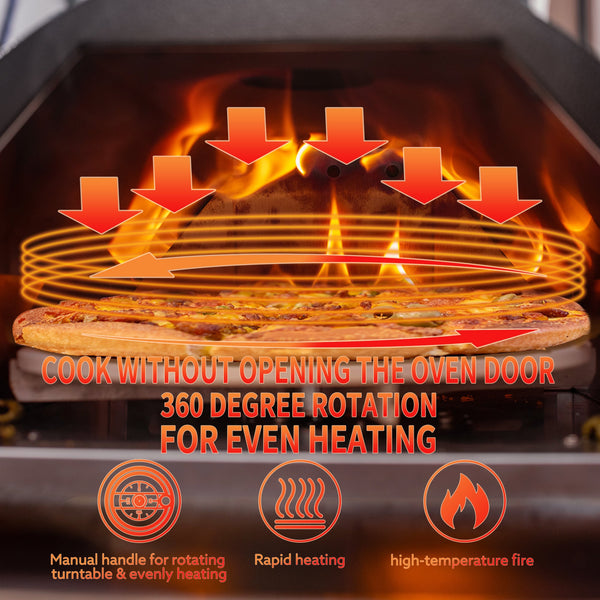 Silver Pizza Oven Outdoor 12