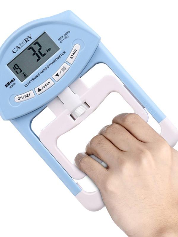 Wholesale high quality electronic display grip device with AA battery adjustable hand dynamometer