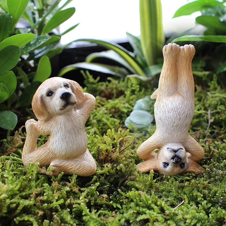 Mini Puppy Plugin Garden Bonsai Ornament Decoration Micro Landscape Resin