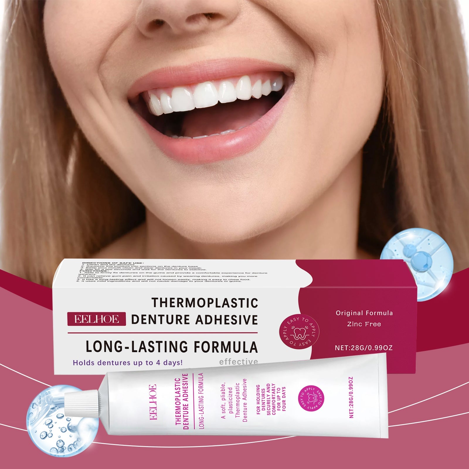 Denture Fixing Adhesive Thermoplastic Fixing Dentures Modifies Teeth For Comfort And Beauty